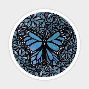 Blue Butterfly Magnet